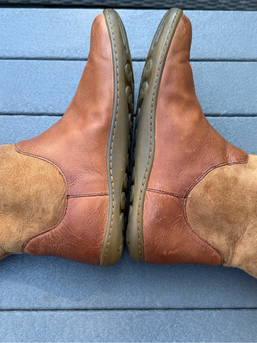 Camper Peu Suede Cami Leather Boots Minimalist Chic Barefoot Walking Scandi Girl - Picture 5 of 9